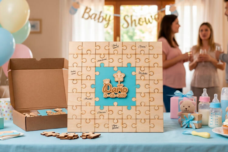 puzzle de los deseos baby shower